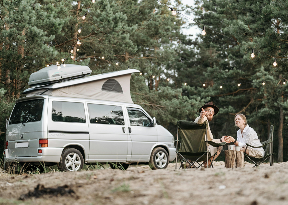 camping card Pack of 4