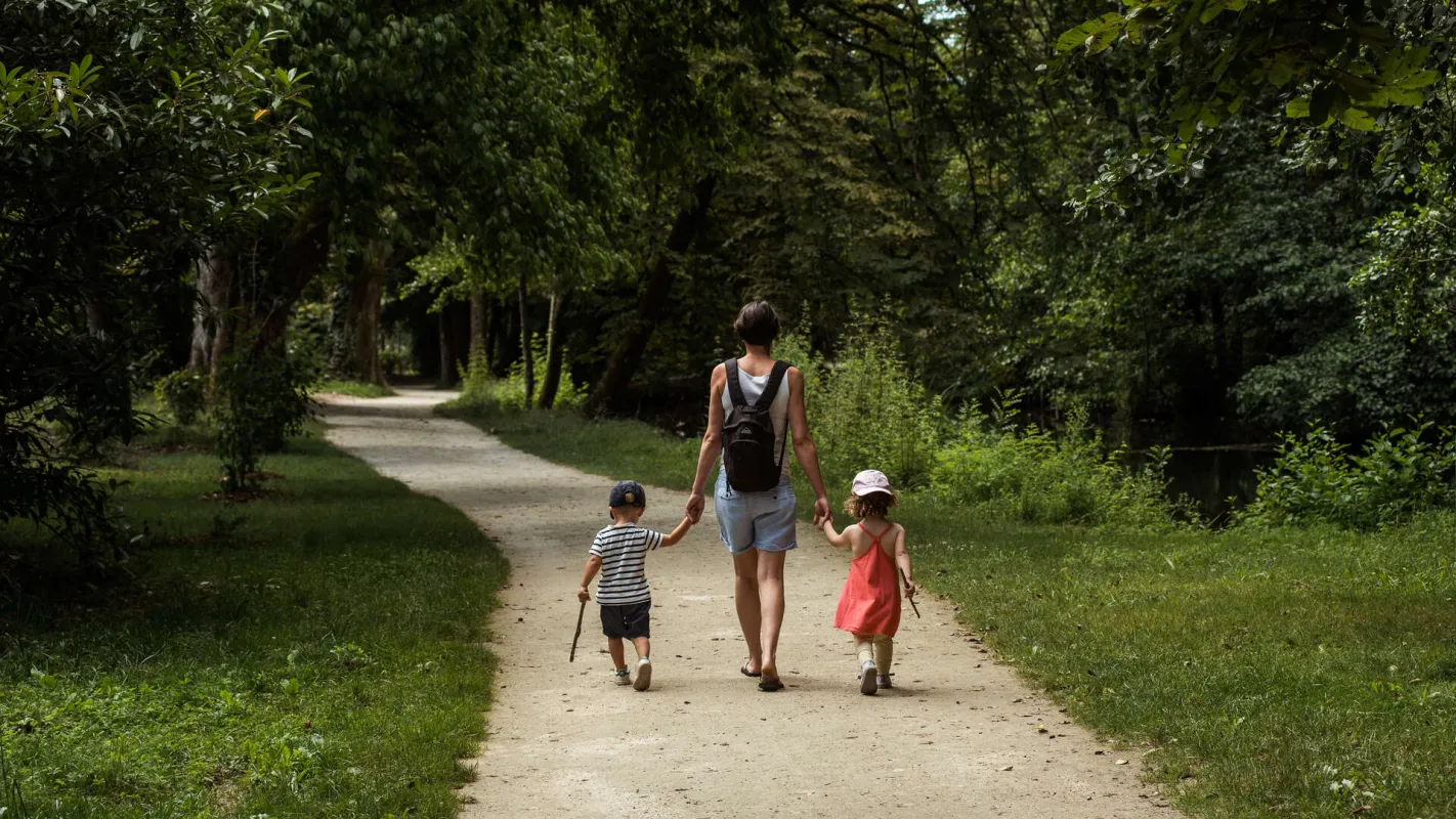 Famille au parc de Majolan