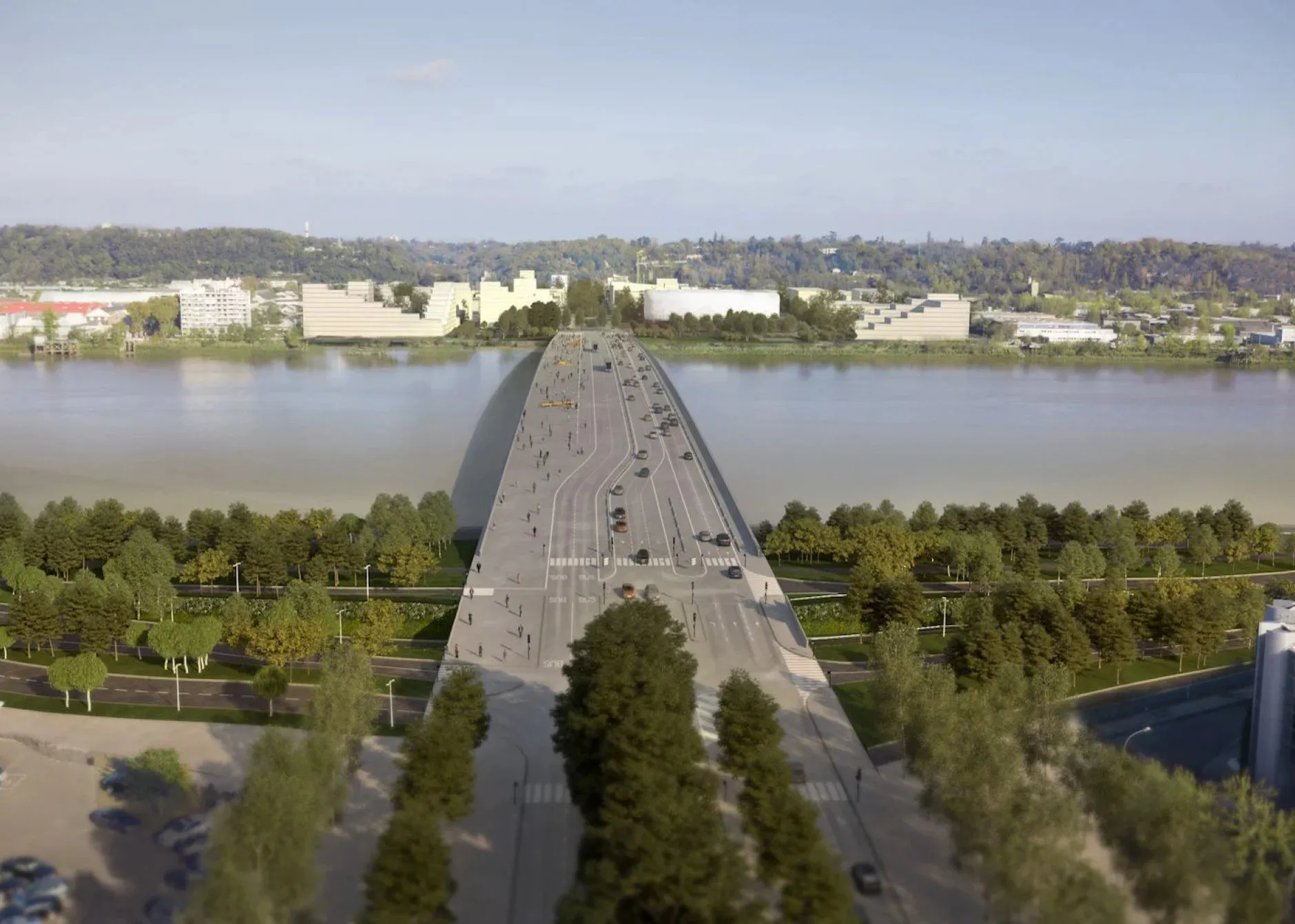Simone-Veil-Brücke Bordeaux